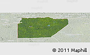 Satellite Panoramic Map of Ntem (Bitam), lighten