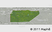Satellite Panoramic Map of Ntem (Bitam), lighten, semi-desaturated