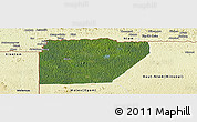 Satellite Panoramic Map of Ntem (Bitam), physical outside