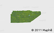 Satellite Panoramic Map of Ntem (Bitam), single color outside