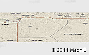 Shaded Relief Panoramic Map of Ntem (Bitam)
