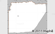 Gray Simple Map of Ntem (Bitam)