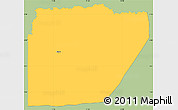 Savanna Style Simple Map of Ntem (Bitam), single color outside