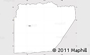 Silver Style Simple Map of Ntem (Bitam), cropped outside