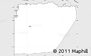 Silver Style Simple Map of Ntem (Bitam)