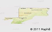 Physical Panoramic Map of Wouleu-Ntem, cropped outside