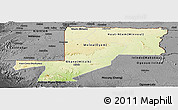 Physical Panoramic Map of Wouleu-Ntem, darken, desaturated