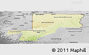 Physical Panoramic Map of Wouleu-Ntem, desaturated
