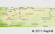 Physical Panoramic Map of Wouleu-Ntem
