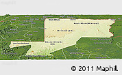 Physical Panoramic Map of Wouleu-Ntem, satellite outside
