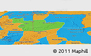 Political Panoramic Map of Wouleu-Ntem