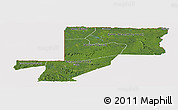 Satellite Panoramic Map of Wouleu-Ntem, cropped outside