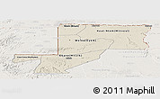Shaded Relief Panoramic Map of Wouleu-Ntem, lighten