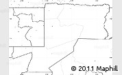 Blank Simple Map of Wouleu-Ntem, no labels