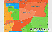 Political Shades Simple Map of Wouleu-Ntem