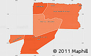 Political Shades Simple Map of Wouleu-Ntem, single color outside