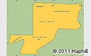 Savanna Style Simple Map of Wouleu-Ntem, cropped outside