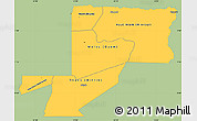 Savanna Style Simple Map of Wouleu-Ntem, single color outside