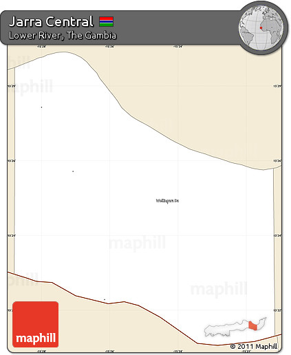 Classic Style Simple Map of Jarra Central