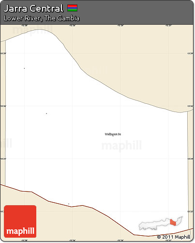Classic Style Simple Map of Jarra Central
