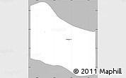Gray Simple Map of Jarra Central, single color outside