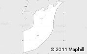 Silver Style Simple Map of Jarra East
