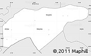 Silver Style Simple Map of Niamina East