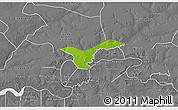 Physical 3D Map of Upper Saloum, desaturated