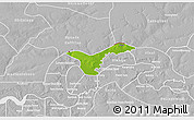 Physical 3D Map of Upper Saloum, lighten, desaturated