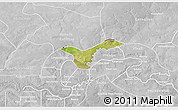 Satellite 3D Map of Upper Saloum, lighten, desaturated