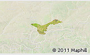 Satellite 3D Map of Upper Saloum, lighten