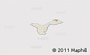 Shaded Relief 3D Map of Upper Saloum, cropped outside