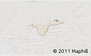 Shaded Relief 3D Map of Upper Saloum, lighten, semi-desaturated