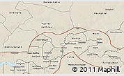 Shaded Relief 3D Map of Upper Saloum