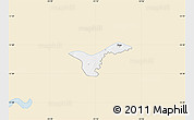 Classic Style Map of Upper Saloum, single color outside
