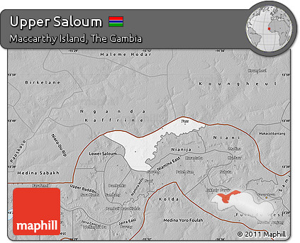 Gray Map of Upper Saloum