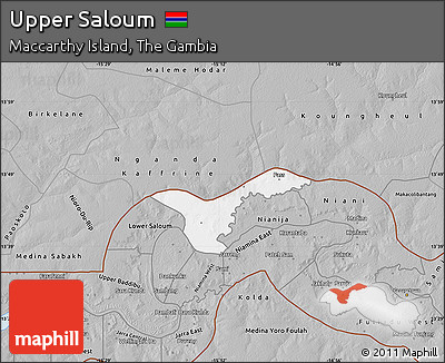 Gray Map of Upper Saloum