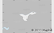 Gray Map of Upper Saloum, single color outside