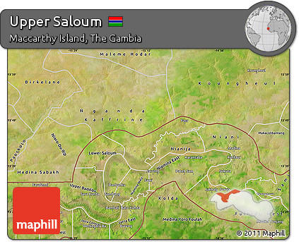 Satellite Map of Upper Saloum