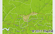 Satellite Map of Upper Saloum, physical outside