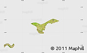 Satellite Map of Upper Saloum, single color outside