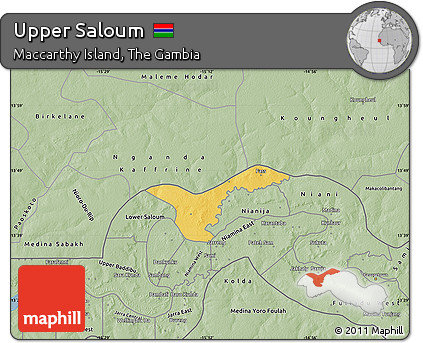 Savanna Style Map of Upper Saloum