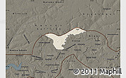 Shaded Relief Map of Upper Saloum, darken