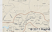 Shaded Relief Map of Upper Saloum