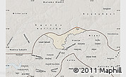 Shaded Relief Map of Upper Saloum, semi-desaturated