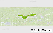 Physical Panoramic Map of Upper Saloum, lighten
