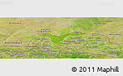 Physical Panoramic Map of Upper Saloum, satellite outside