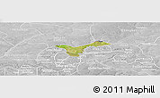 Satellite Panoramic Map of Upper Saloum, lighten, desaturated