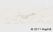 Shaded Relief Panoramic Map of Upper Saloum, lighten