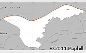Gray Simple Map of Upper Saloum
